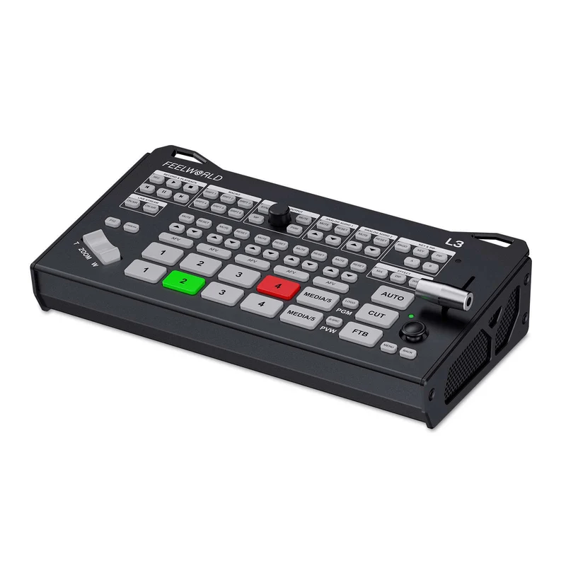 FEELWORLD L3 4 HDMI 1 Input UVC Pengalih Video Multi Kamera Mixer untuk Streaming Langsung