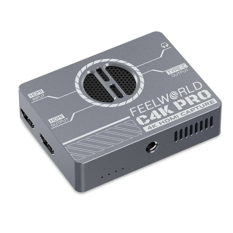 การ์ดจับภาพ FEELWORLD C4K PRO 4K สำหรับการเล่นเกมและการสตรีมมิ่ง บันทึกภาพได้สูงสุดถึง 4K60