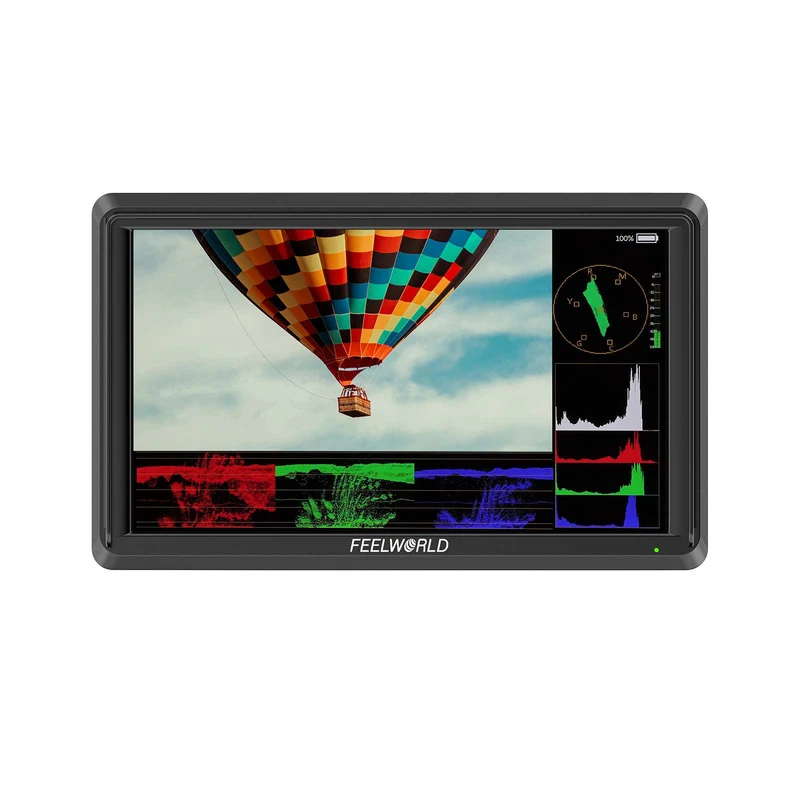FEELWORLD S55E จอมอนิเตอร์กล้อง DSLR แบบ Field ขนาด 5.5 นิ้ว ความสว่าง 500 nits รองรับ FHD IPS และอินพุต HDMI 4K