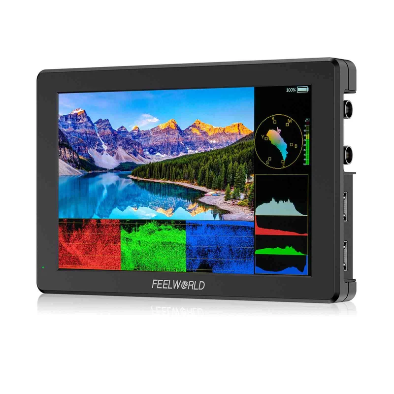 Monitor de campo FEELWORLD T7S PRO de 7 pulgadas, 2000 nits, aluminio, para cámaras DSLR, ultrabrillante, 3G, SDI, 4K, HDMI, 60