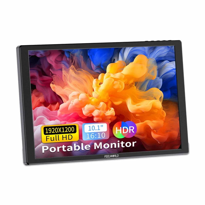 Moniteur externe portable FEELWORLD D10 10.1 pouces 350 nits Tactile FHD 1920 x 1200 USB-C HDMI