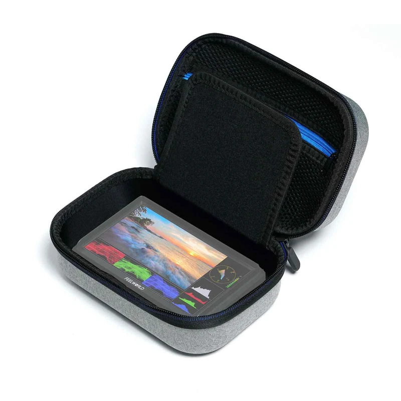 Estuche de transporte FEELWORLD compatible con cámaras DSLR de 5-6 pulgadas