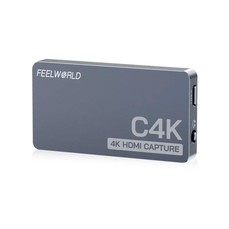 Capture vidéo FEEWORLD C4K 4K HDMI 60 Hz Entrée et sortie USB-C Plug and Play pour le streaming, les jeux, les vidéoconférences
